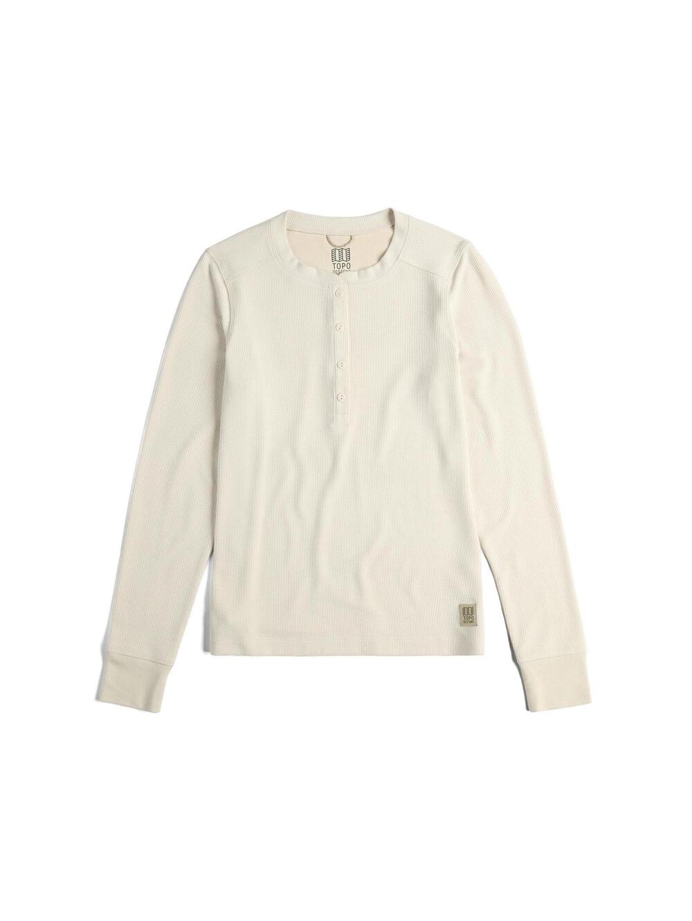 Topo Designs Waffle Henley Long Sleeve Womens Medium
